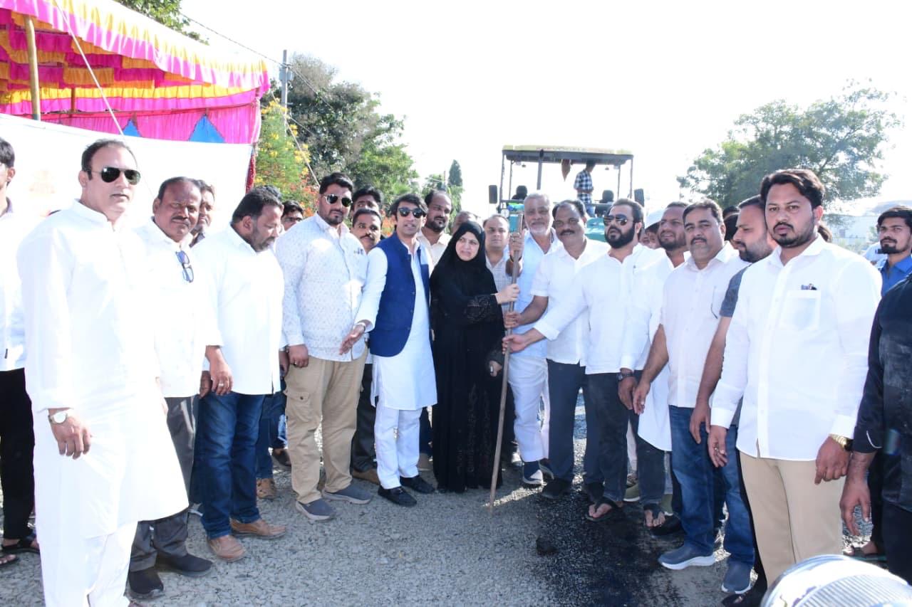 Service road BT work inauguration