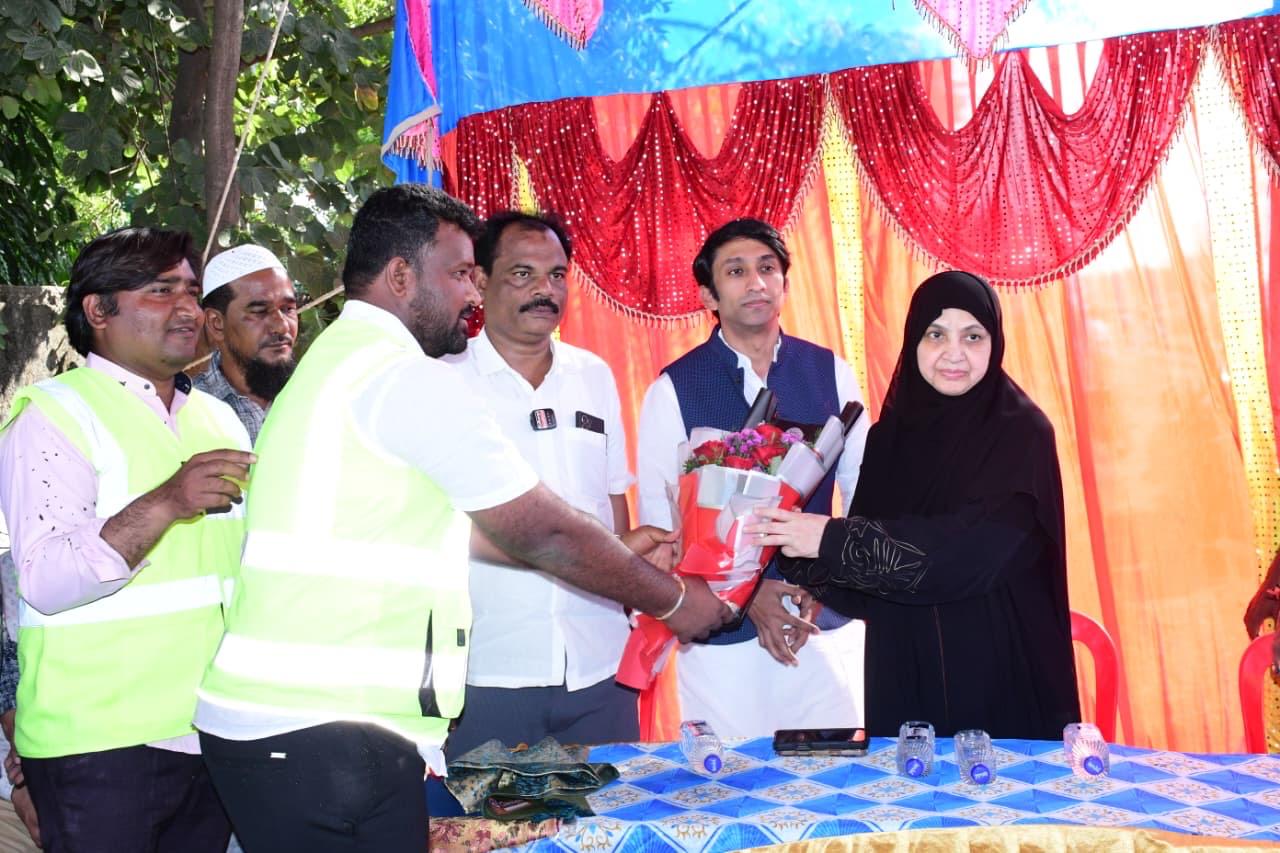 Service road BT work inauguration