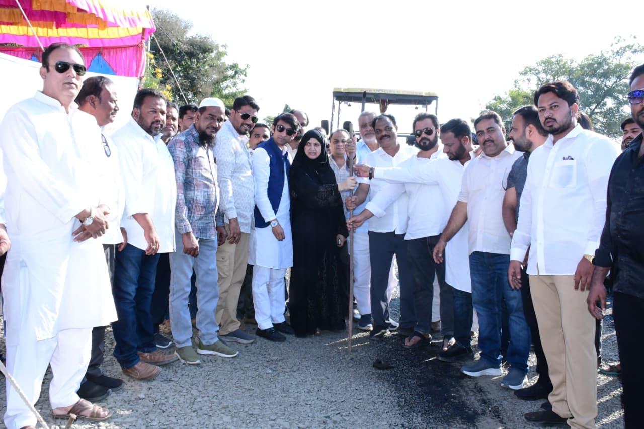 Service road BT work inauguration